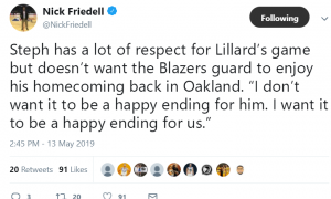 原创 
            大战在即勇士却迎坏消息,克莱直言要保持绝对警惕,库里放出狠话