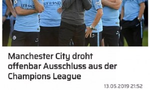 刚夺冠就遭重创?曼城踢下赛季欧冠悬了